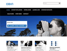 Tablet Screenshot of obin.nl